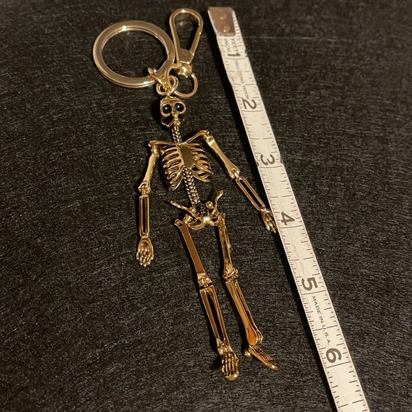 Alexander McQueen Skeleton Keychain /Bag Clip - Picture 5 of 5